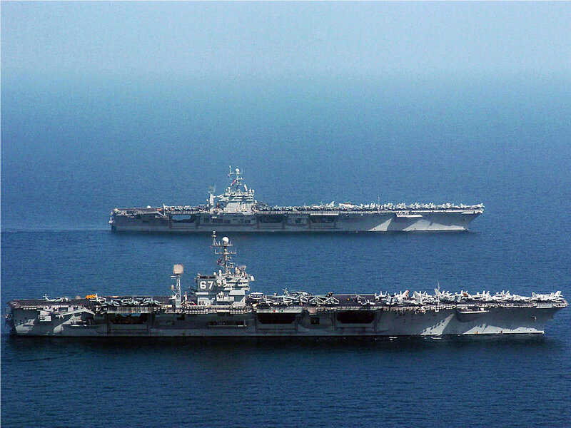 Two Aircraft Carriers — Blue