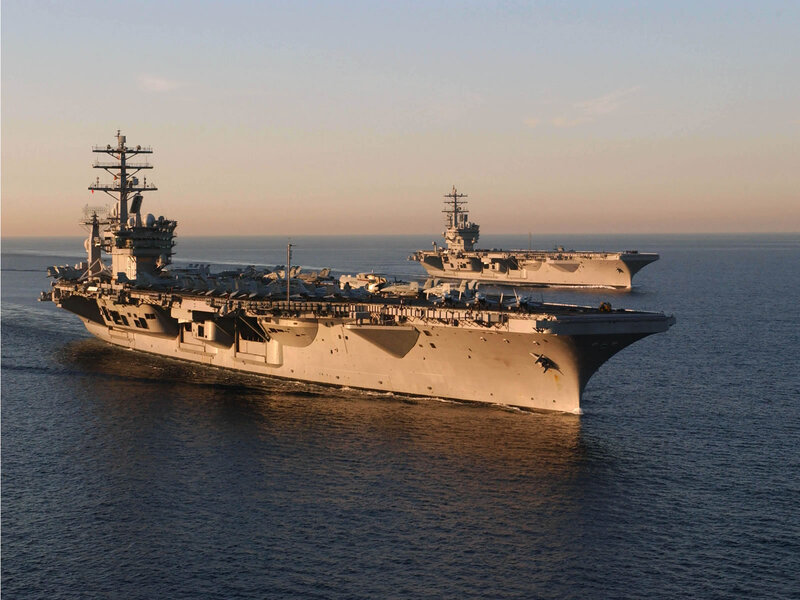 Two Aircraft Carriers — Gray