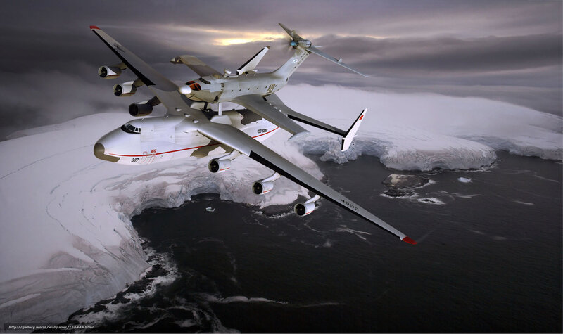 Two Aircraft in Flight — White