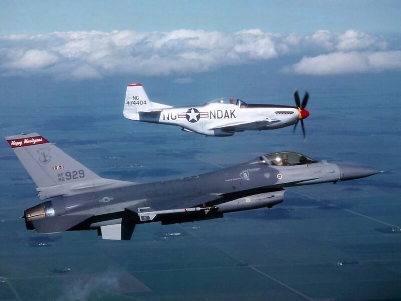 Two Airplanes in Flight — Gray, Serene