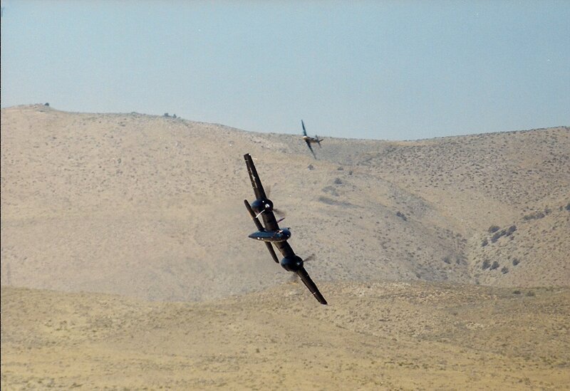 Two Airplanes in Flight