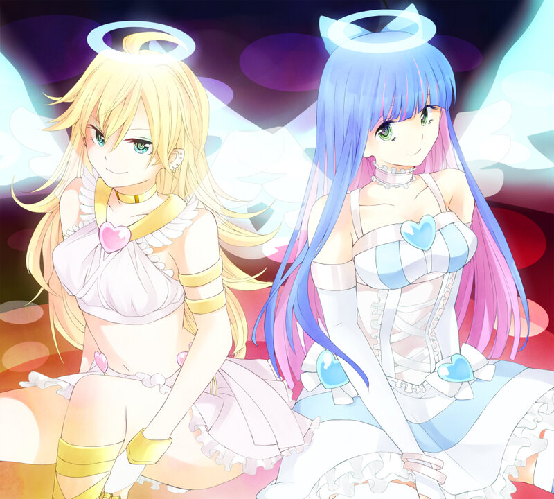 Two Angelic Girls — Blue, Serene, Anime