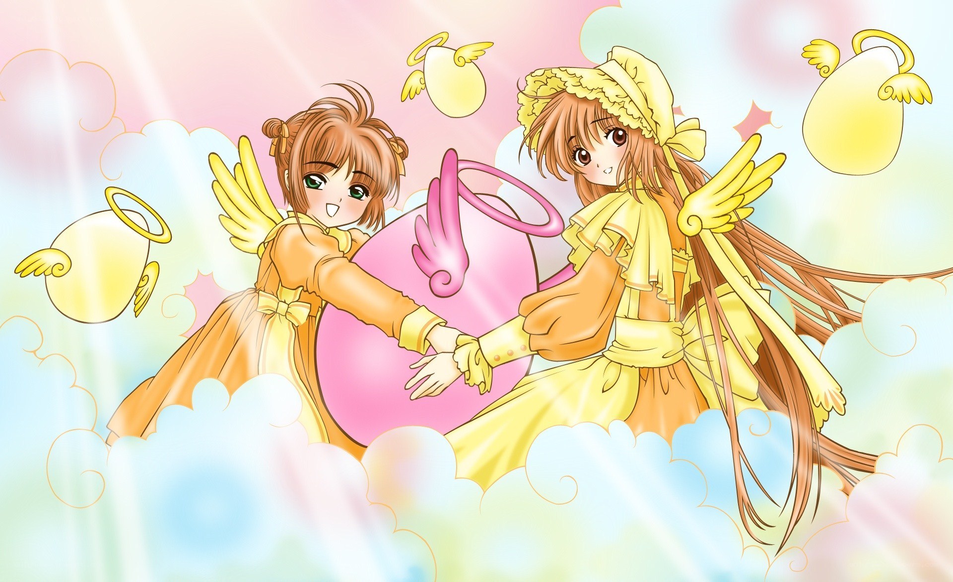 two angelic girls in a dream