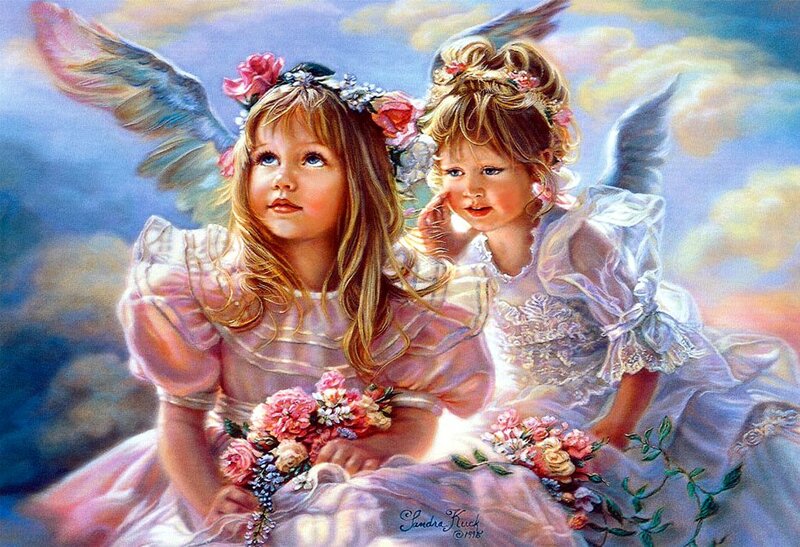 Two Angelic Girls — Pink