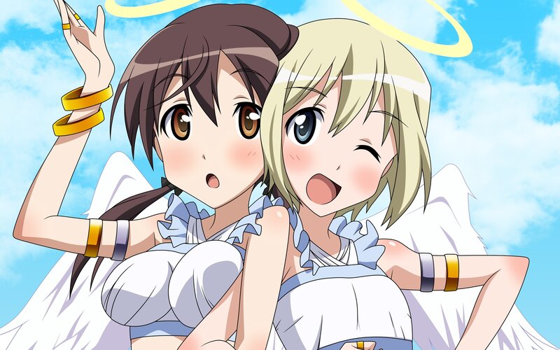 two angelic girls posing
