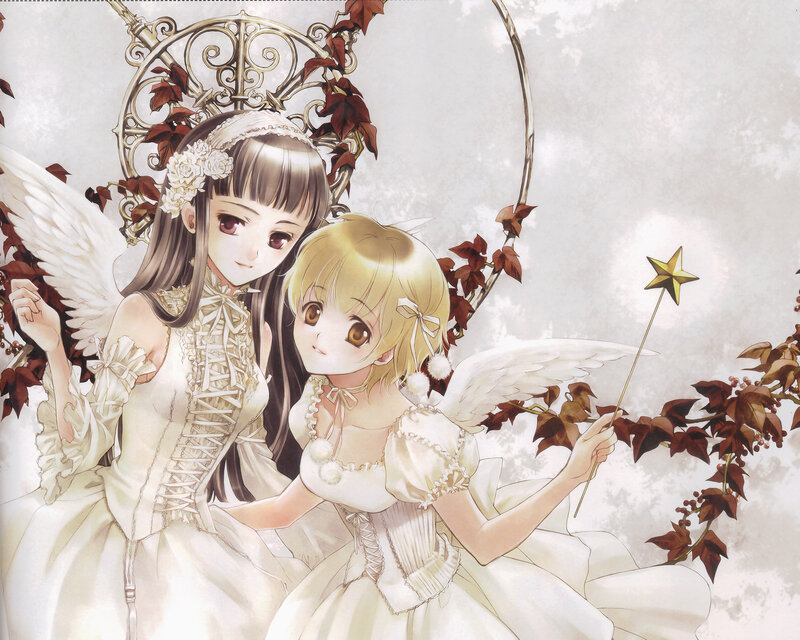 Two Angelic Girls — White, Serene, Autumn