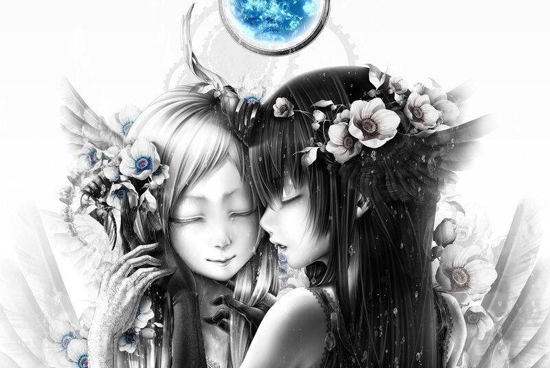 Two angels in a dream