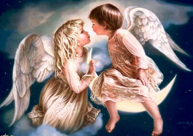 Two Angels Kissing