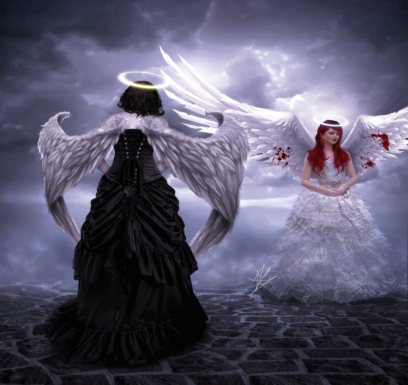 Two Angels on Stone Ground