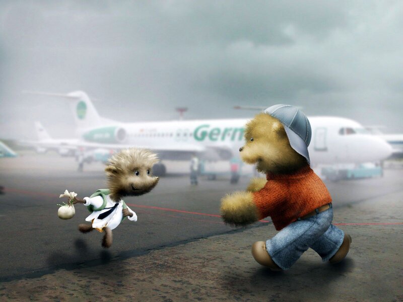 Two Animated Animals Running
