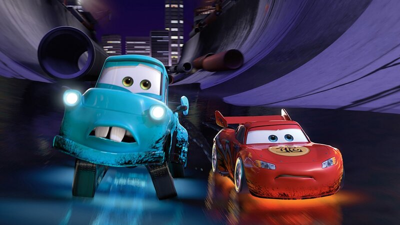 Two Animated Cars Racing