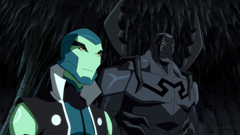 Two Animated Characters — Black, Dramatic, Anime