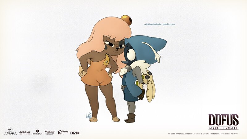 Two Animated Characters — Blue, Neutral, Digital Art
