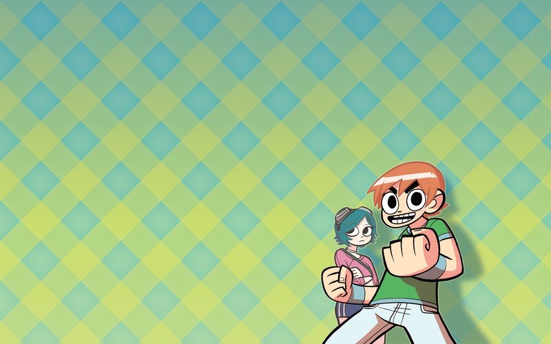 Two Animated Characters — Green, Playful