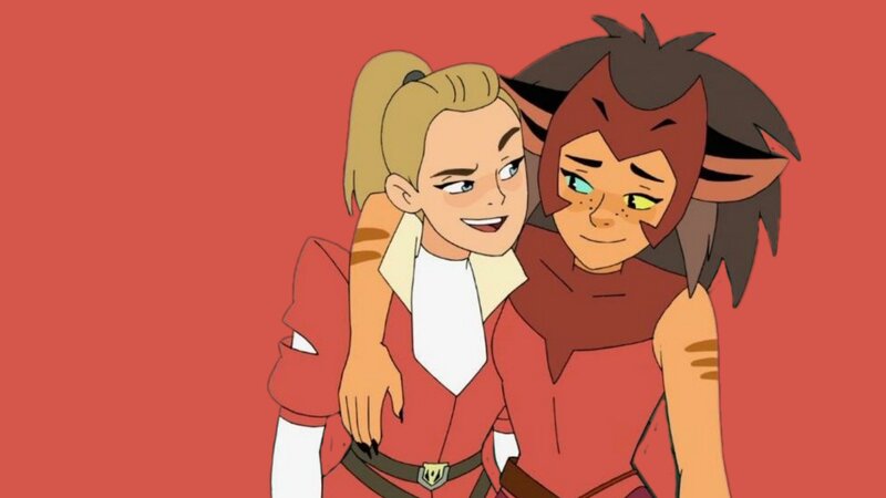 Two Animated Characters Hugging