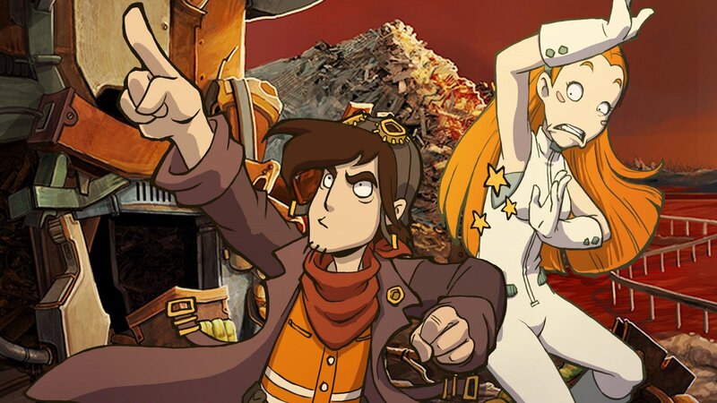 Two Animated Characters — Orange, Dramatic