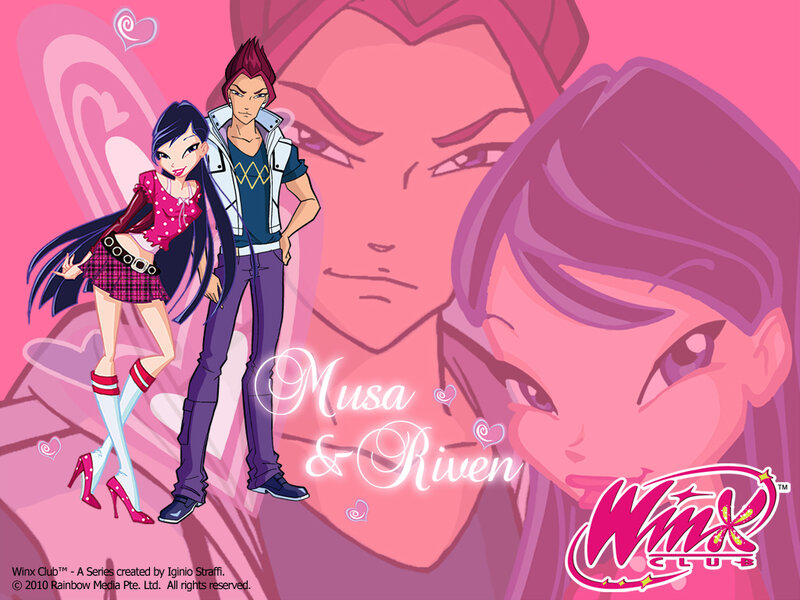 Two Animated Characters — Pink