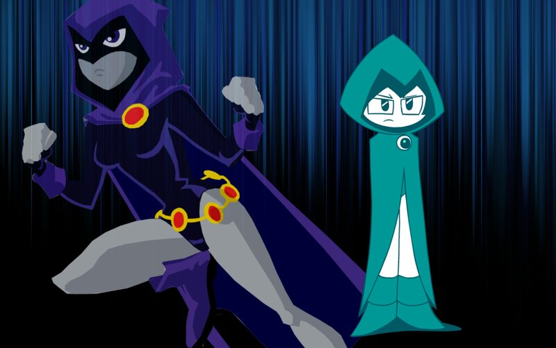 Two Animated Characters — Purple, Dramatic