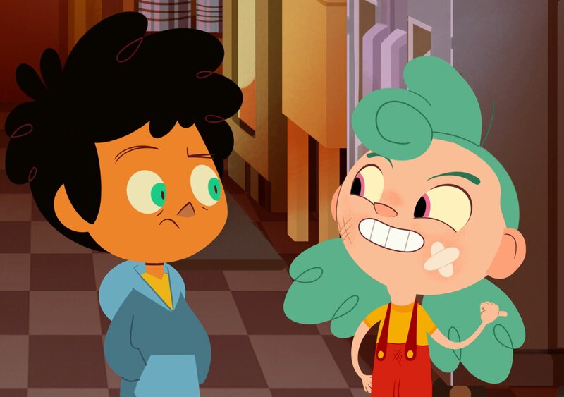 Two Animated Children