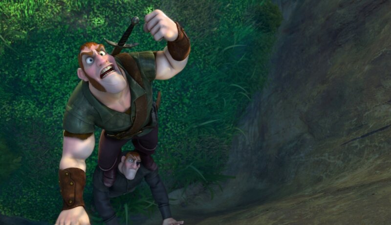 Two Animated Men in Forest
