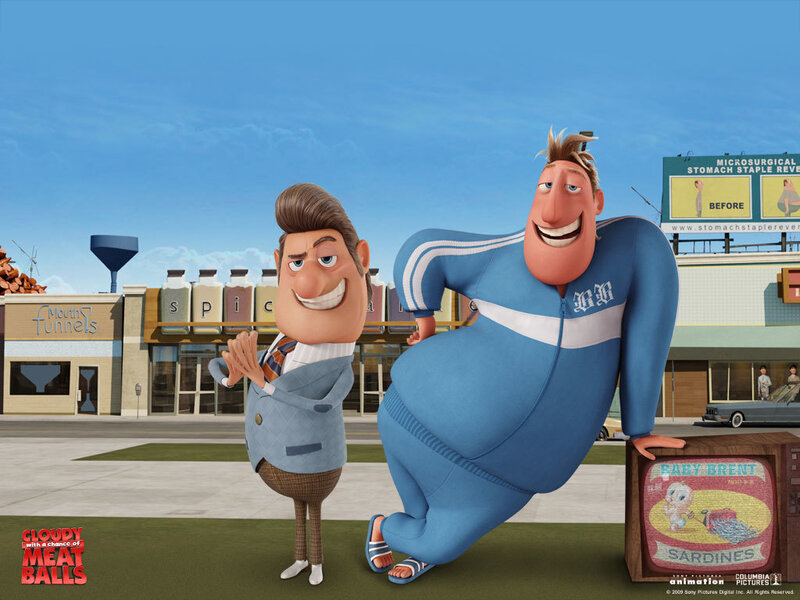 Two Animated Men Standing