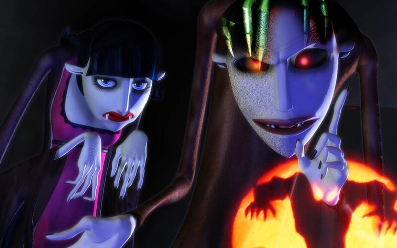 Two Animated Vampire Characters