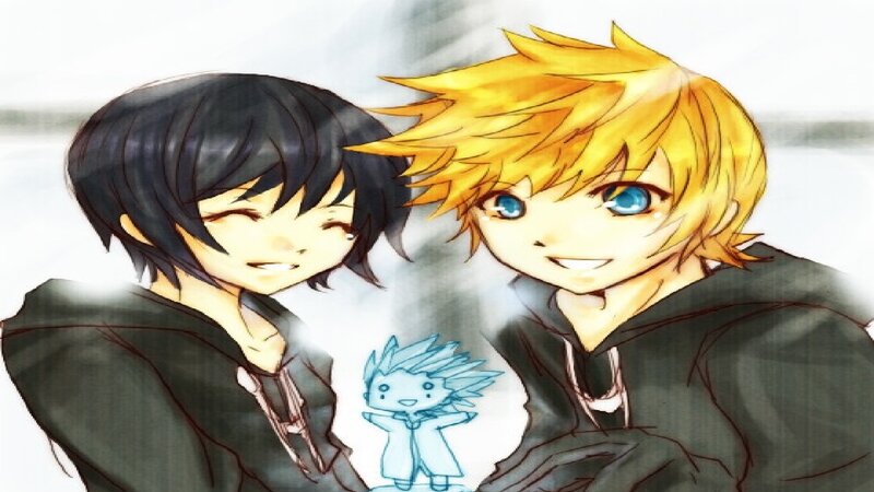 Two Anime Boys — Black