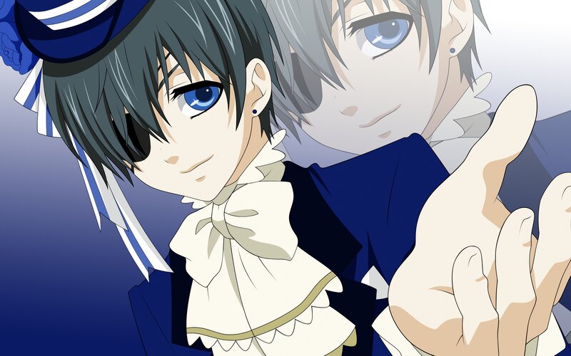 Two Anime Boys — Blue, Dramatic