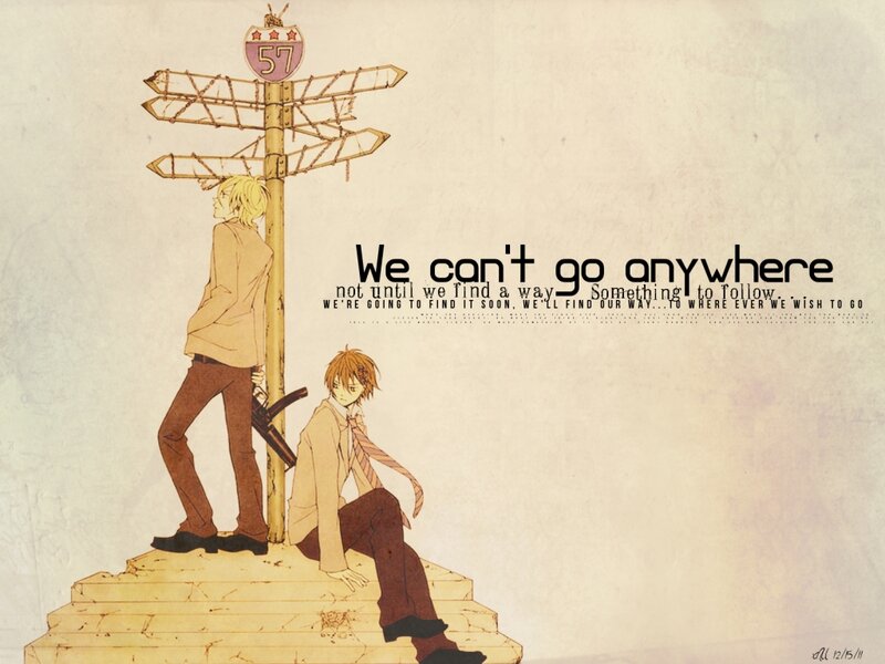 Two Anime Boys by Signpost