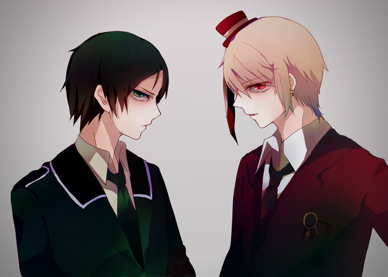 Two Anime Boys Facing Each Other