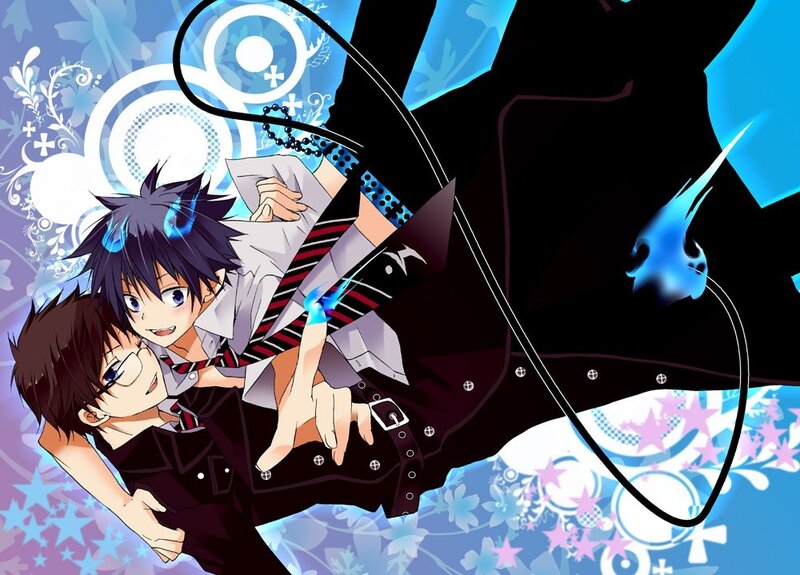 Two anime boys in a dynamic pose