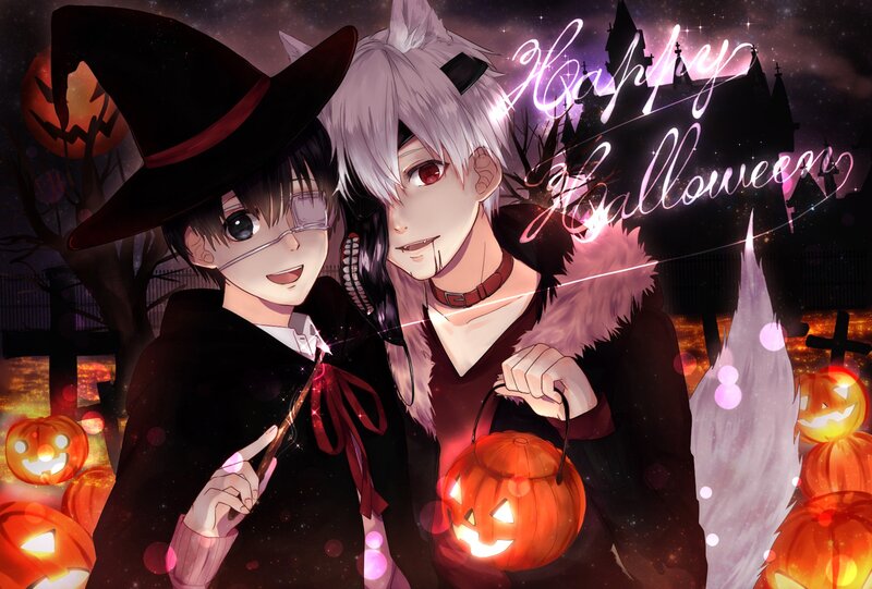 Two Anime Boys in Costumes