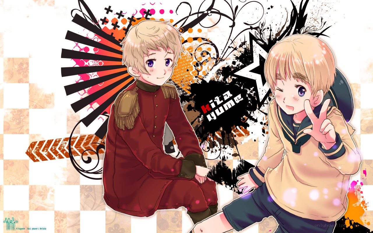 Two anime boys in different outfits