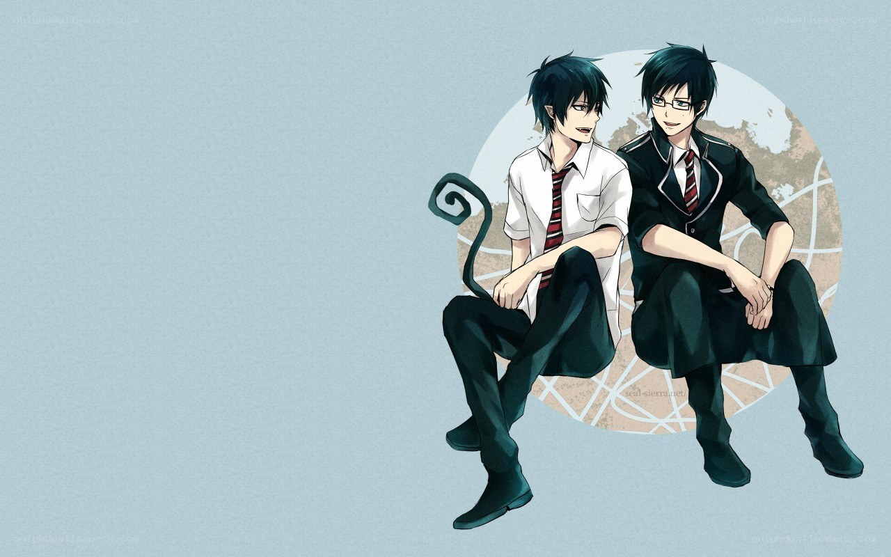 two anime boys in school uniforms