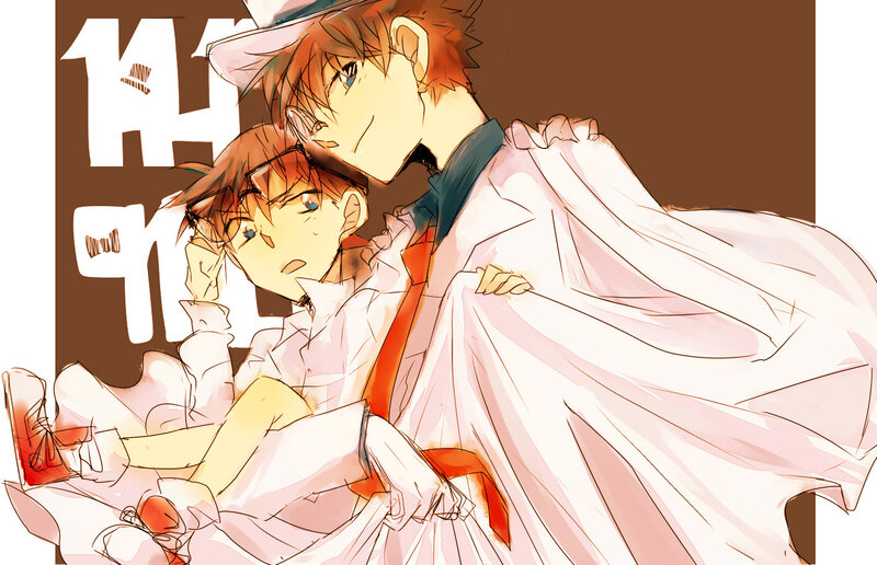 Two Anime Boys in White