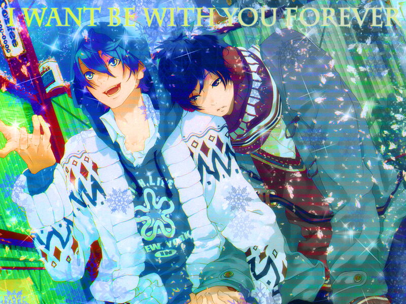 Two Anime Boys in Winter