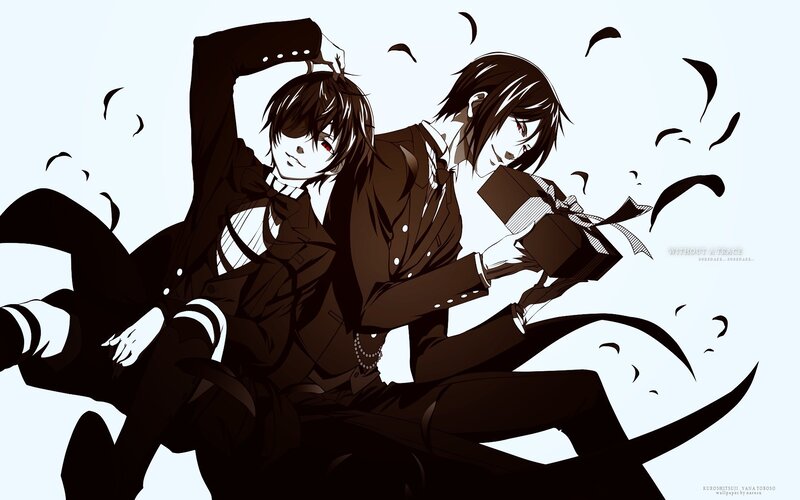 two anime boys with gift