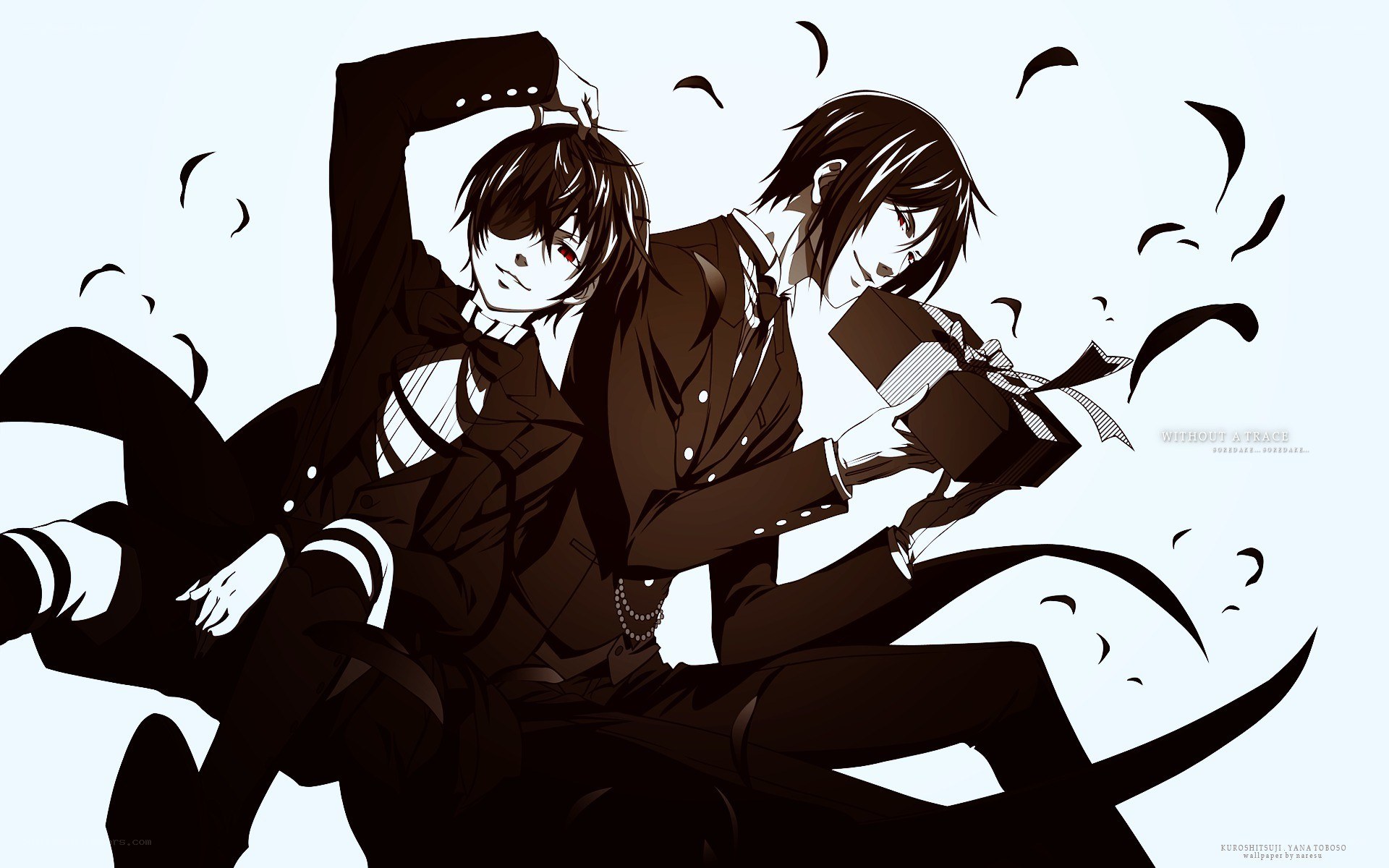 two anime boys with gift