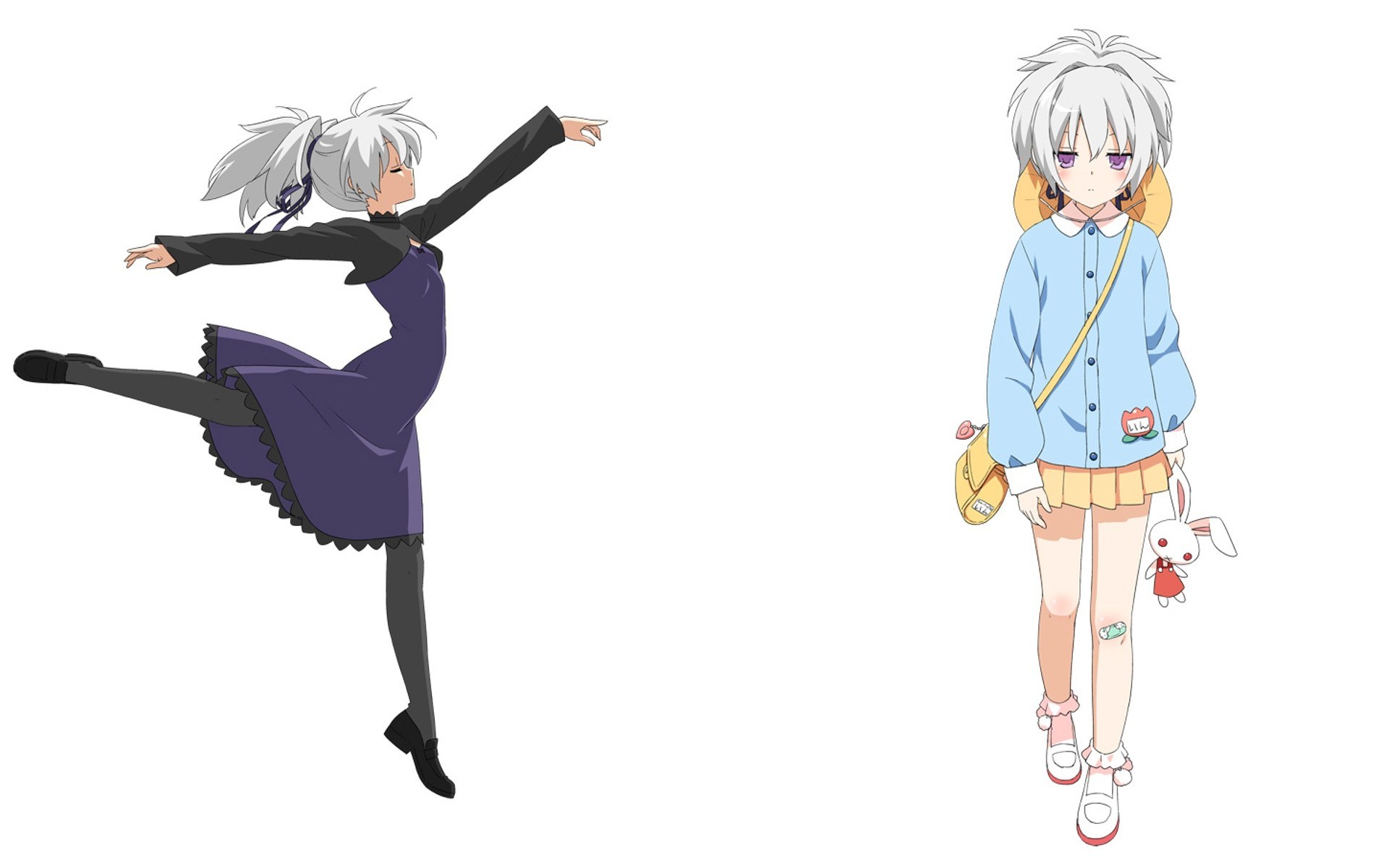 Two anime character designs