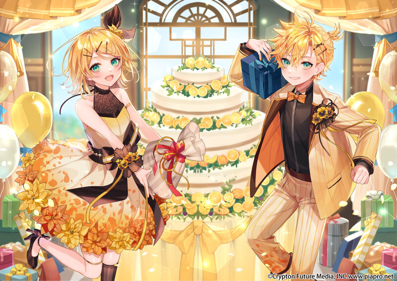 Two Anime Characters at Party