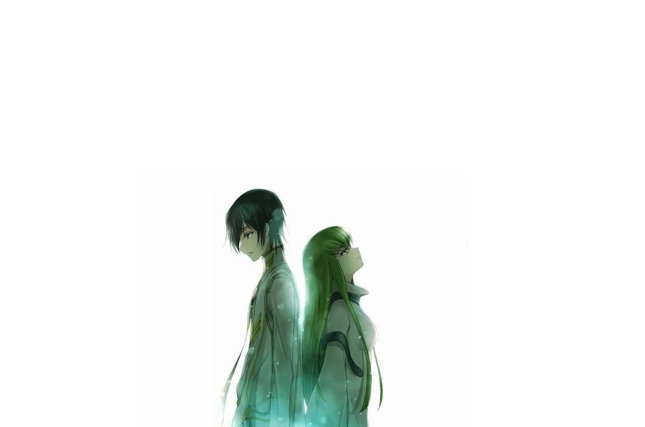 two anime characters back to back