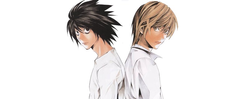 two anime characters back to back