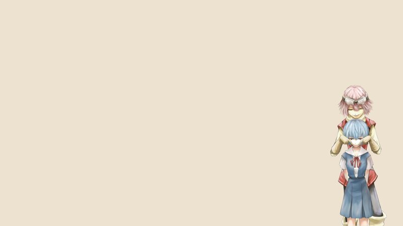 Two Anime Characters — Beige, Calm