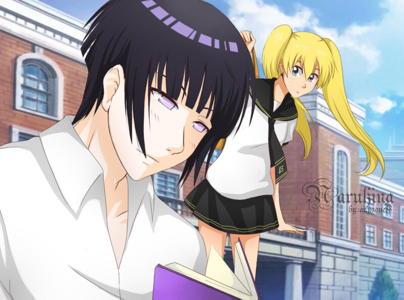 Two Anime Characters — Black, Calm, Afternoon