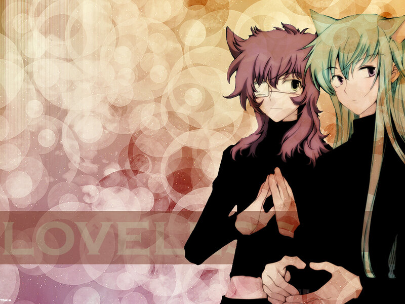 Two Anime Characters — Black, Calm