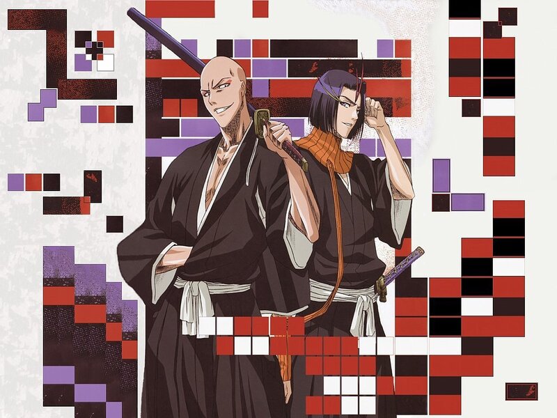 Two Anime Characters — Black, Confident, Swords