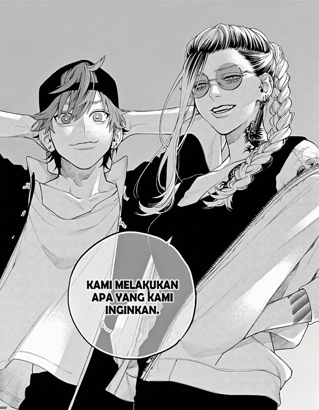 Two Anime Characters — Black, Confident