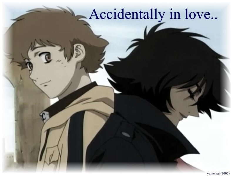 Two Anime Characters — Black, Contemplative