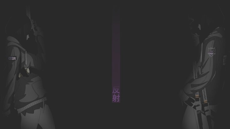 Two Anime Characters — Black, Dark, Night
