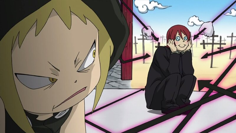 Two Anime Characters — Black, Dramatic, Afternoon